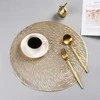 Bikuvalt Padėkliukas stalo apvalus aukso sp. D38 cm 23-T0252