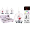 Pakabinama dekoracija ANGEL, 4 dizainai, (elementai 3xLR44 įeina), spalvą keičiantis LED, h11,5 cm