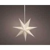 Pakabinama kalėdinė dekoracija PAPER STAR, baltos sp., 2 rūšys, 9,2 x 40 cm, 1 vnt