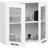 Pakabinama virtuvės spintelė OLIVIA W80, H72 cm, balta