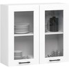 Pakabinama virtuvės spintelė OLIVIA W80, H72 cm, balta
