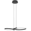 Pakabinamas šviestuvas Pakabinamas LED šviestuvas EGLO SERPINS, 21W, 3000K, 2500lm, juodos sp., 30x66x110cm