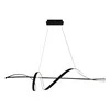 Pakabinamas šviestuvas Pakabinamas LED šviestuvas MILAGRO SASH, 36W, 2300 lm, 4000K, juodos sp., 120 cm