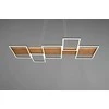 Pakabinamas šviestuvas Pakabinamas LED šviestuvas TRIO Harper, 42W, 3000K, 5700lm, juodos/medžio sp.,115x44x150cm