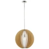 Pakabinamas šviestuvas EGLO COSSANO, 1 x 60 W, E27, ø50 cm, šv.medžio sp., 94765