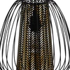Pakabinamas šviestuvas EGLO Curasao, 1 x E27, 40W, juodos/ aukso sp., ø33,5 x h110 cm
