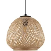 Pakabinamas šviestuvas EGLO Dembleby, 1 x E27, 40W, juodos/ medžio sp., ø32 x h110 cm