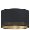 Pakabinamas šviestuvas EGLO ESTEPERRA, 1 x E27, max 40W, juodos/ auksinės sp., h110 cm