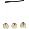 Pakabinamas šviestuvas EGLO NEWTOWN, 3 x E27, max 3 x 60W, juodos sp., 70 x 16 x h110 cm