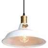 Pakabinamas šviestuvas G. LUX Loft, 1 x E27, baltos/ žalvario sp., ø31 cm