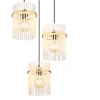 Pakabinamas šviestuvas GLOBO GORLEY, 3xE27, 60W, 230V, metalinis, aukso sp, ø47x140cm