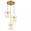 Pakabinamas šviestuvas GLOBO GORLEY, 3xE27, 60W, 230V, metalinis, aukso sp, ø47x140cm