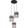 Pakabinamas šviestuvas GLOBO GORLEY, 3xE27, 60W, 230V, metalinis, juodos sp, ø47x140cm