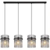 Pakabinamas šviestuvas GLOBO GORLEY, 4xE27, 60W, 230V, metalinis, juodos sp, 20x110x140cm