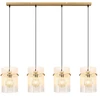 Pakabinamas šviestuvas GLOBO GORLEY, 4xE27, 60W, 230V, metalinis, aukso sp, 20x110x140cm