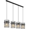 Pakabinamas šviestuvas GLOBO GORLEY, 4xE27, 60W, 230V, metalinis, juodos sp, 20x110x140cm