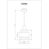 Pakabinamas šviestuvas GLOBO MILLEY, 1xE27, 60W, ø18,5x150cm