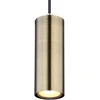 Pakabinamas šviestuvas GLOBO Robby, 1 x GU10, 35W, žalvario/ matinės juodos sp., 9x9x120cm