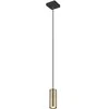 Pakabinamas šviestuvas GLOBO Robby, 1 x GU10, 35W, žalvario/ matinės juodos sp., 9x9x120cm