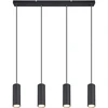 Pakabinamas šviestuvas GLOBO Robby, 4 x GU10, 35W, matinės juodos sp., 6 x 65 x 120 cm