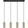 Pakabinamas šviestuvas GLOBO Robby, 4 x GU10, 35W, žalvario/matinės juodos sp., 6x65x120cm
