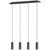 Pakabinamas šviestuvas GLOBO Robby, 4 x GU10, 35W, matinės juodos sp., 6 x 65 x 120 cm
