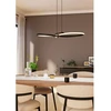 Pakabinamas šviestuvas Pakabinamas LED šviestuvas EGLO SERPINS, 21W, 3000K, 2500lm, juodos sp., 30x66x110cm