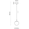 Pakabinamas šviestuvas TK LIGHTING CADIX GOLD, 1 x E27 max 6W