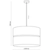 Pakabinamas šviestuvas TK LIGHTING ECO 3, 3xE27 LED 15W
