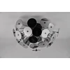 Pakabinamas šviestuvas TRIO Discalgo, 6 x E14, max 40W, chromo sp., ø54 x 150 cm
