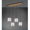 Pakabinamas šviestuvas TRIO Elmau, 4 x E27, max 60W, baltos sp., 20 x 100 x 150 cm