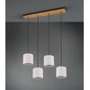 Pakabinamas šviestuvas TRIO Elmau, 4 x E27, max 60W, baltos sp., 20 x 100 x 150 cm