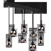 Pakabinamas šviestuvas TRIO LUMINA, 8 x E14, max 40W, juodos sp., 115 x 20 x h150 cm