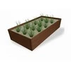 Meistro Kodas Pakelta lysvė KLASIKA GARDEN, RAL8016 (ruda), 150x75x30 cm