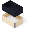 Įklotas sudedamajai augalų dėžei Upyard Upyard 120x80x40cm PP/juodas