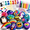 Pakko „Glow in the Dark Stone“ tapybos rinkinys „pasidaryk pats“ kūrybinė dovana