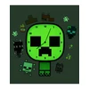 Out of the blue Paladone MINECRAFT Sieninis laikrodis ŚWIECĄCY CREEPER DLA DZIECI / PREZENT / ORYGINALNY
