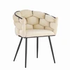 Palėpės kėdė BEIGE Velvet BUBBLE Juodas rėmas AYA kaip Prinssi veliūras