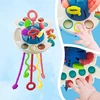 Pan i Pani Gadżet AŠTUONKOJŲ DANTYS MONTESSORI JAUTINIS ŽAISLAS 5 IN 1 VAIKAMS KŪDIKIAMS
