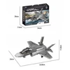 Pan i Pani Gadżet DOVANA BLOKUOJA LĖKTUVĄ F-35 KARINĮ F-16 KOVOSIĄ SAKALO