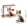 Pan i Pani Gadżet KŪRYBINIAI KALUKLIAI KATINĖS KITTEN „Pasidaryk pats“ 3D MODELIS KONSTRUKCINIŲ KALULŲ DOVANŲ RINKINYS
