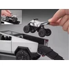 Pan i Pani Gadżet METALINIS MODELIS TESLA CYBERTRUCK SU QUAD 1:24 LED GARSO ATIDARYMOMIS DURELĖMIS