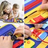 Pan i Pani Gadżet Montessori Sensory Manipulative Board Sulankstomas lagaminas mėlynas