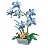 Pan i Pani Gadżet STATYBINIAI BLOKAI ORCHIDĖJA ORCHIDĖJA MĖLYNA GĖLĖ IŠDĖSTI