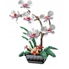 Pan i Pani Gadżet STATYBINIAI BLOKAI ORCHIDĖJA ORCHIDĖJA BALTA GĖLĖ DOVANŲ surinkimui