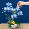 Pan i Pani Gadżet STATYBINIAI BLOKAI ORCHIDĖJA ORCHIDĖJA MĖLYNA GĖLĖ IŠDĖSTI