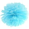 PartyDeco Popierinis Pom-Poms, 25cm, Spalva: Dangaus žydra