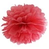 Party Deco Pomponas raudonas 25 cm