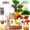 Para Toys KŪRYBINIS RINKINYS MAGICAL TERRARUIM RABBIT LED NAKTINĖ LAMP DOVANA VAIKAMS