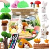 Para Toys KŪRYBINIS RINKINYS MAGICAL TERRARUIM RABBIT LED NAKTINĖ LAMP DOVANA VAIKAMS